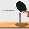 Custom Logo Round Glass Cosmetic Mirror Make -up Dekorative LED Smart Make -up Spiegel mit Licht